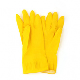 Перчатки  резиновые VETTA желт. (447-004) в уп.12пар S-размер