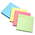 Блок для заметок с клеевым краем 76x76мм, 100 листов, 4 цвета, бумага (526-418)