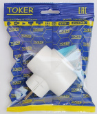 Тройник 3Т белый TOKER (202-003)