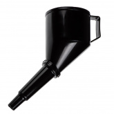Воронка авто черная (с ручкой), фильтр в комплекте, 12x26см (772-001)