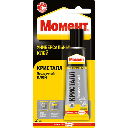 Клей "Момент кристалл" 30 мл."Хенкель" б/карта 422974 Клей "Момент кристалл" 30 мл."Хенкель" б/карта 422974