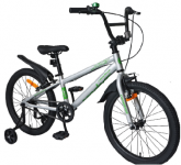 Велосипед 20" Nameless SPORT MX, серебристый/зеленый 20SMX-SL/GN(24)