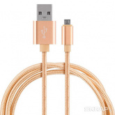 Кабель USB /Lightning 1м Energy ET-28 золотой /104098
