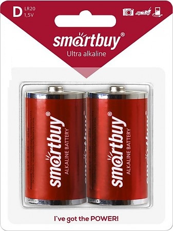Элемент питания Smartbuy LR20 BL2 (12/96шт) Элемент питания Smartbuy LR20 BL2 (12/96шт)