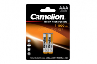 Аккумулятор Camelion R03 (ААА) 1000mAh Ni-Mh BL2